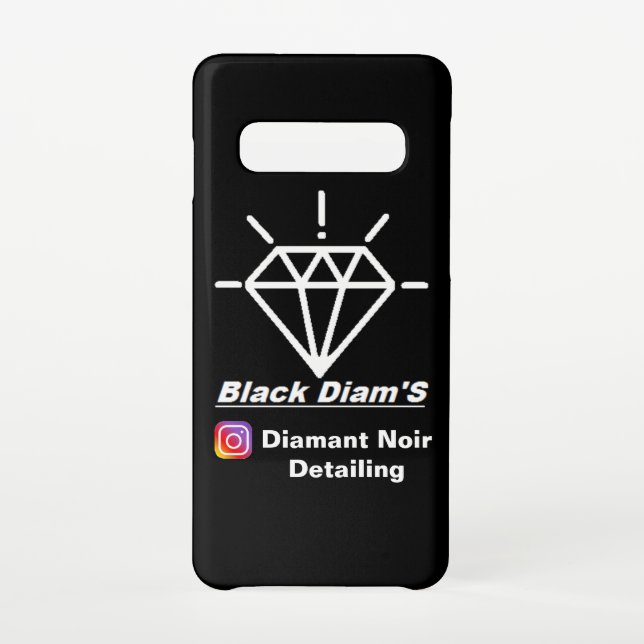 Funda Para Samsung Galaxy Coque Samsung S10 "Black Diam's" édition limité (Reverso)
