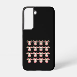 Funda Para Samsung Galaxy S22 Coqueta De Navidad Vaca Highland Occidental Navida