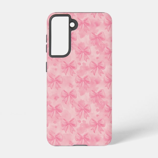 Funda Para Samsung Galaxy Coquette Pink Bows (Reverso )