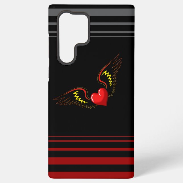 Funda Para Samsung Galaxy Corazón Alado (Reverso )