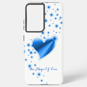Funda Para Samsung Galaxy S21 Ultra Corazón arcoiris con estrellas, la magia del amor