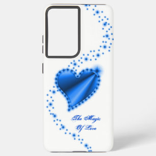 Funda Para Samsung Galaxy S21 Ultra Corazón arcoiris con estrellas, la magia del amor