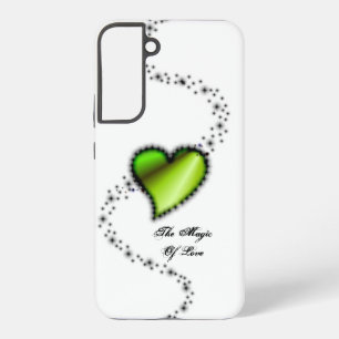 Funda Para Samsung Galaxy S22+ Corazón arcoiris con estrellas, la magia del amor