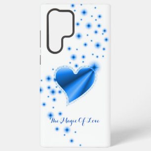 Funda Para Samsung Galaxy S22 Ultra Corazón arcoiris con estrellas, la magia del amor