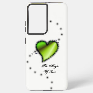 Funda Para Samsung Galaxy S21 Ultra Corazón arcoiris con estrellas, la magia del amor
