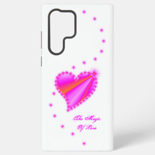 Funda Para Samsung Galaxy S22 Ultra Corazón arcoiris con estrellas, la magia del amor