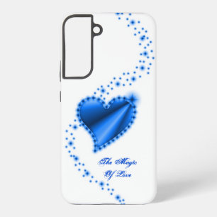 Funda Para Samsung Galaxy S22+ Corazón arcoiris con estrellas, la magia del amor