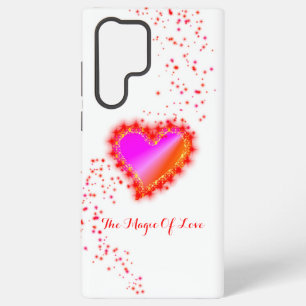 Funda Para Samsung Galaxy S22 Ultra Corazón arcoiris con estrellas, la magia del amor