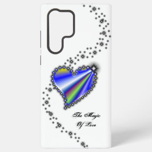 Funda Para Samsung Galaxy S22 Ultra Corazón de Arcoíris con Estrellas, La Magia del Am