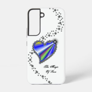 Funda Para Samsung Galaxy S22 Corazón de Arcoíris con Estrellas, La Magia del Am