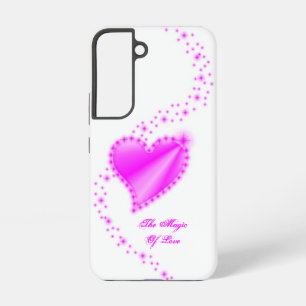 Funda Para Samsung Galaxy S22 Corazón de Arcoíris con Estrellas, La Magia del Am