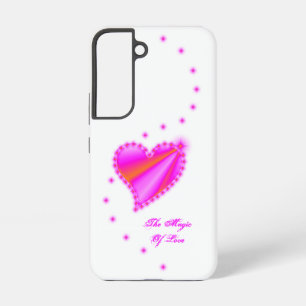 Funda Para Samsung Galaxy S22 Corazón de Arcoíris con Estrellas, La Magia del Am