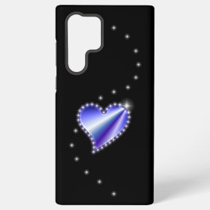 Funda Para Samsung Galaxy S22 Ultra Corazón de Arcoíris Púrpura con Estrellas sobre ne