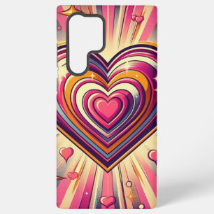 Funda Para Samsung Galaxy S22 Ultra Corazón de arte pop de los años 70/Mug de San Vale