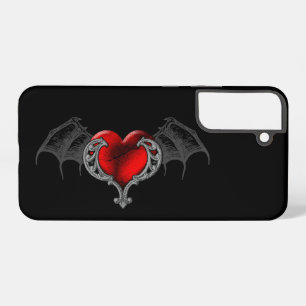 Funda Para Samsung Galaxy S22+ Corazón gótico con alas de murciélago