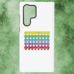 Funda Para Samsung Galaxy S22 Ultra Corazones coloridas de Delaware<br><div class="desc">¿Te gustan los estuches de teléfono coloridos? ¿Te gusta el estado de Delaware? Este estuche de teléfono presenta corazones amarillos,  verdes,  azules,  morados y rojos que dicen Delaware.</div>