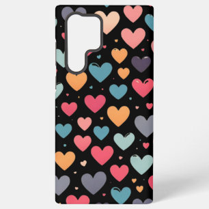 Funda Para Samsung Galaxy S22 Ultra Corazones coloridos día de San Valentín