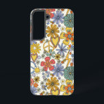 Funda Para Samsung Galaxy S22 Corazones de flores hippie retro Groovy<br><div class="desc">El estuche Retro Groovy Hippie Flowers Samsung Galaxy Smartphone Case presenta un patrón retro groovy de flores,  corazones románticos de amor y signos de paz. Perfecto como regalo para Navidades,  cumpleaños,  Día de la Madre,  mejores amigos y más. Diseñado por © Evco Studio www.zazzle.com/store/evcostudio</div>