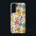 Funda Para Samsung Galaxy S21 Corazones de flores hippie retro Groovy<br><div class="desc">El estuche Retro Groovy Hippie Flowers Samsung Galaxy Smartphone Case presenta un patrón retro groovy de flores,  corazones románticos de amor y signos de paz. Perfecto como regalo para Navidades,  cumpleaños,  Día de la Madre,  mejores amigos y más. Diseñado por © Evco Studio www.zazzle.com/store/evcostudio</div>
