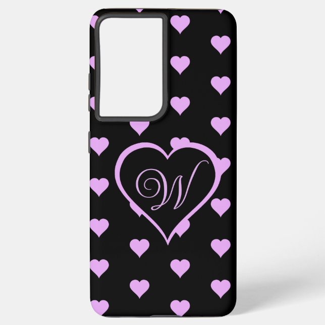 Funda Para Samsung Galaxy Corazones rosados divertidos y divertidos personal (Reverso )
