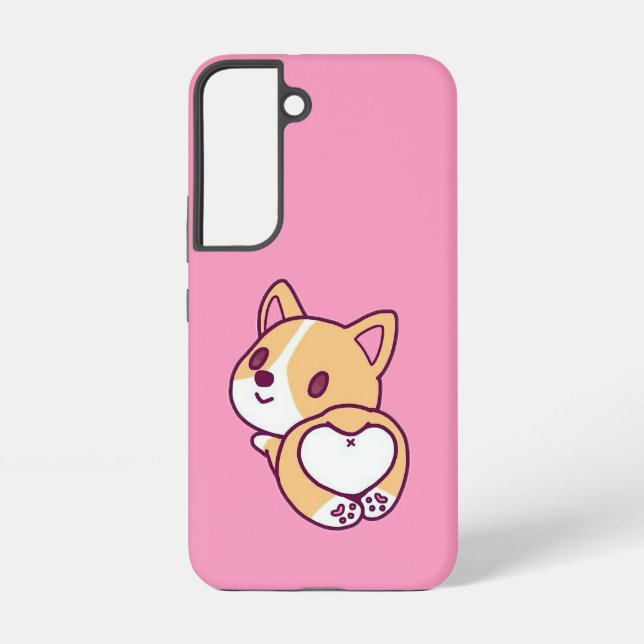 Funda Para Samsung Galaxy Corgi Corgi Puppy Love (Reverso )