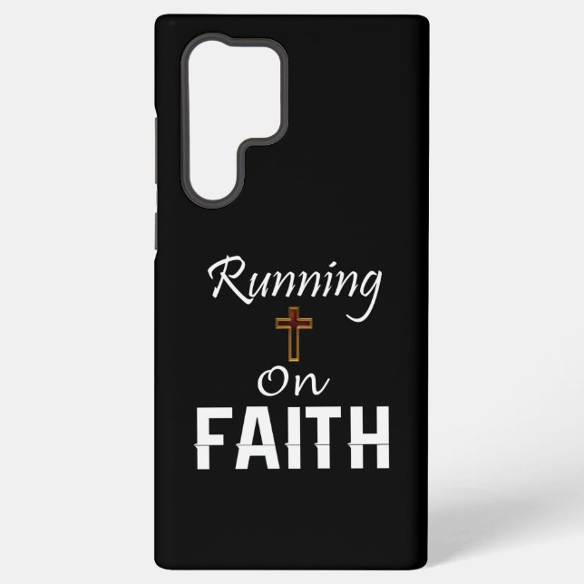 Funda Para Samsung Galaxy Corriendo con Faith Runner (Reverso )