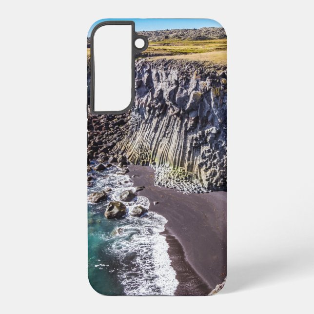 Funda Para Samsung Galaxy Costa Hellnahraun, Islandia (Reverso )