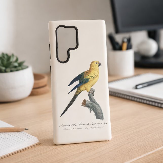 Funda Para Samsung Galaxy Cotorra del Sol o Aratinga solstitialis (Guarouba dans sons jeune age / Sun parakeet. Samsung Galaxy S22 Ultra Case)