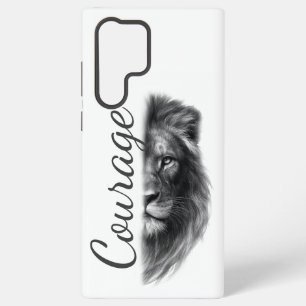 Funda Para Samsung Galaxy S22 Ultra Courage León Artístico Minimal-