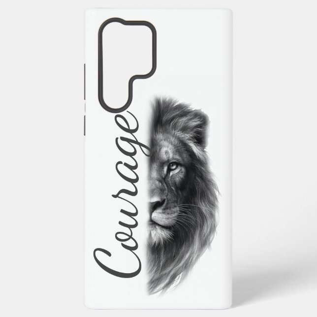 Funda Para Samsung Galaxy Courage León Artístico Minimal- (Reverso )