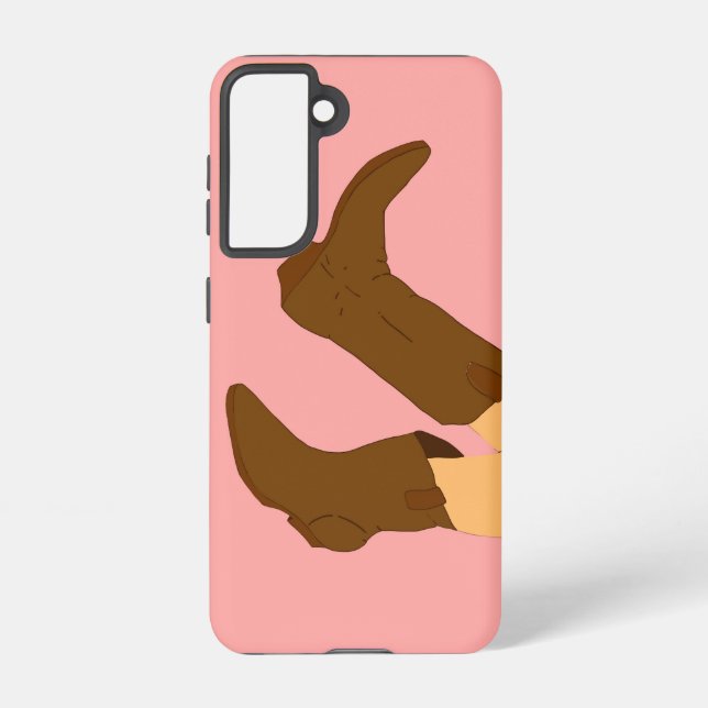 Funda Para Samsung Galaxy Cowboy Boots (Reverso )