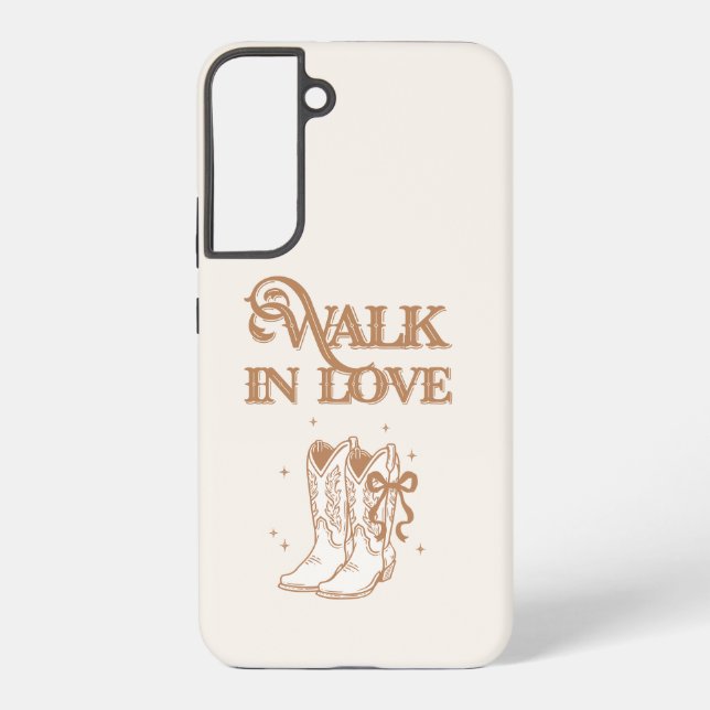 Funda Para Samsung Galaxy Cowgirl Boots Western walk in love (Reverso )