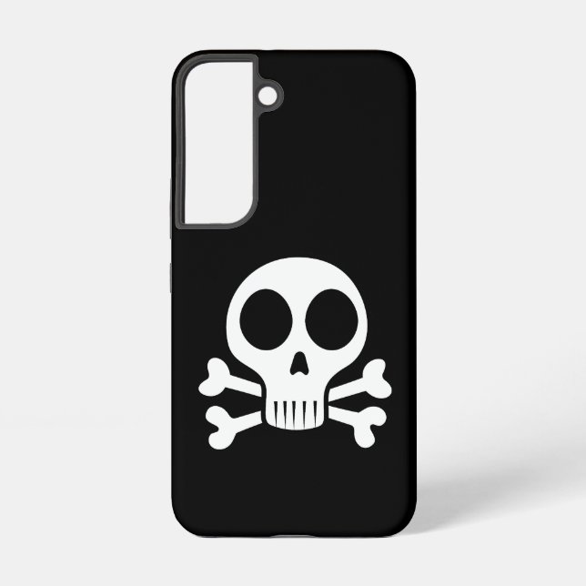 Funda Para Samsung Galaxy cráneo espeluznante sobre un fondo negro (Reverso )