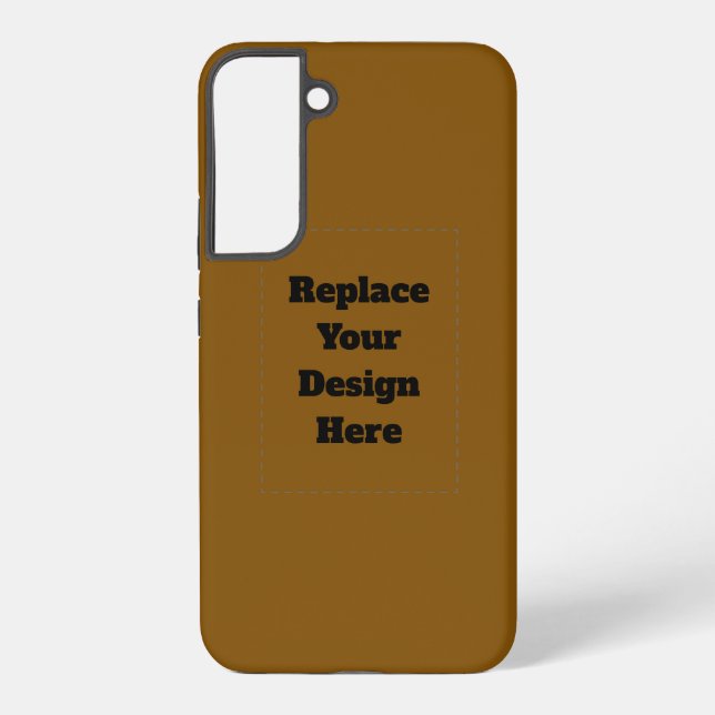 Funda Para Samsung Galaxy Crea tu propio marrón (Reverso )