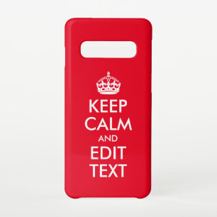 Funda Para Samsung Galaxy S10 Crear su propio Mantener la calma y Editar texto