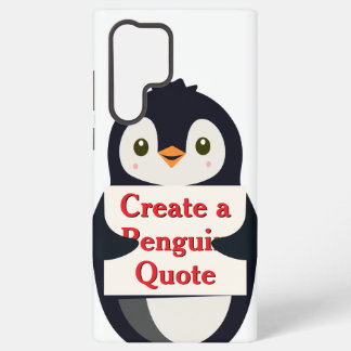 Funda Para Samsung Galaxy S22 Ultra Create a Penguin Quote