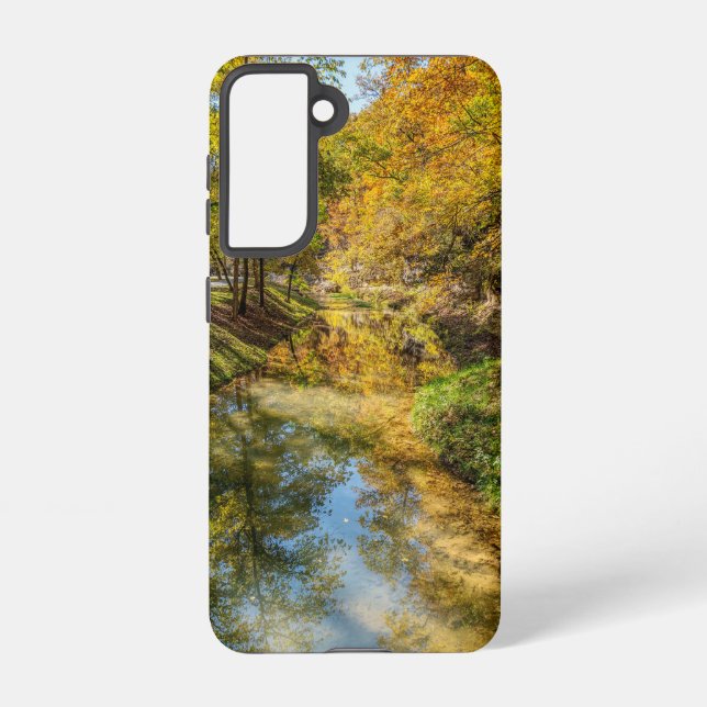 Funda Para Samsung Galaxy Creek Autumn Reflexiones verticales Samsung Funda (Reverso )