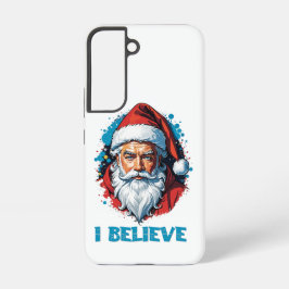 Funda Para Samsung Galaxy S22 Creo en el diseño del graffiti de Santa Claus