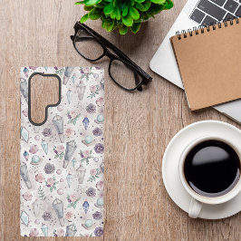 Funda Para Samsung Galaxy S22 Ultra Cristales y Rosas de Gótico Pastel - Brujería míst