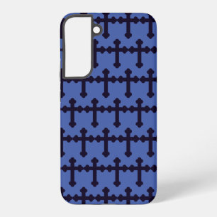 Funda Para Samsung Galaxy S22+ Cruz cristiana púrpura antigua