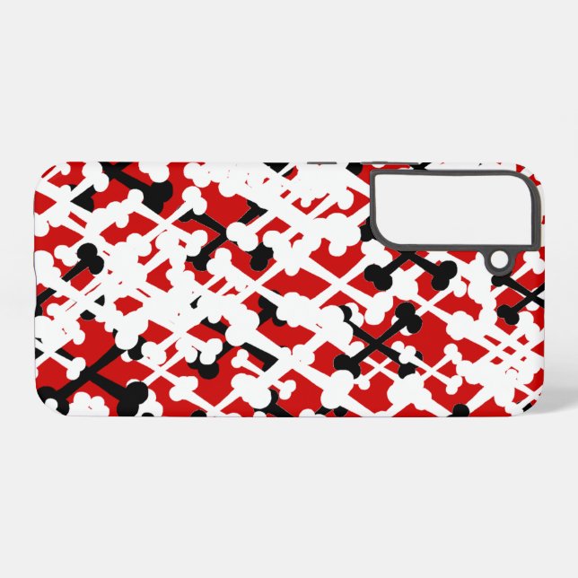 Funda Para Samsung Galaxy Cruz de huesos (Reverso Horizontal)
