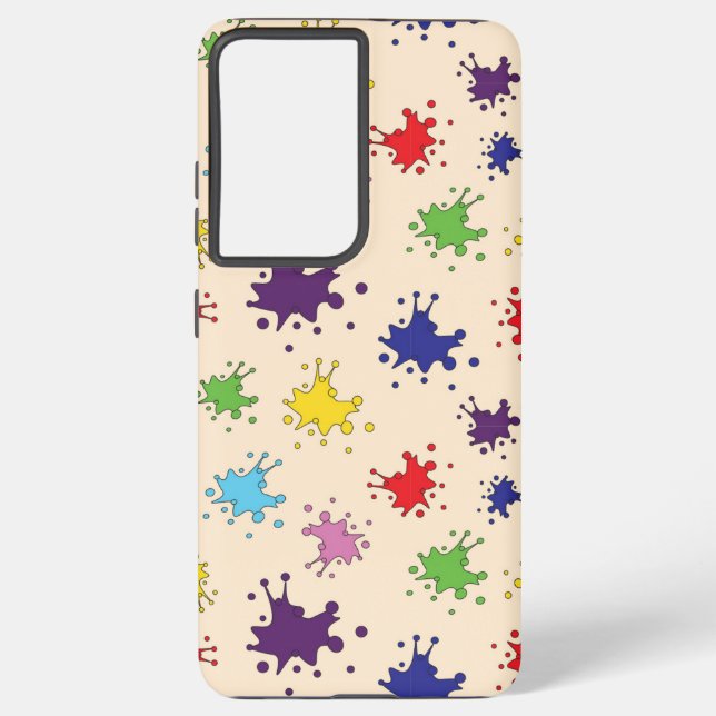 Funda Para Samsung Galaxy Cubierta de tinta plana de la paleta de artista Cu (Reverso )
