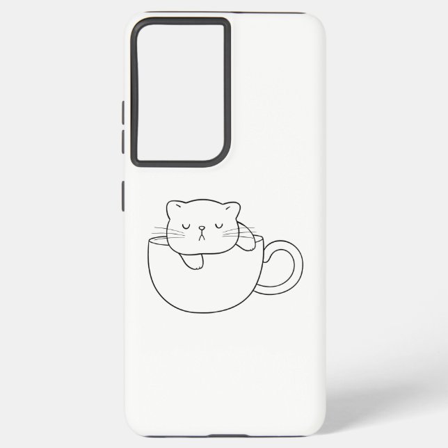 Funda Para Samsung Galaxy Cubierta del teléfono de un gato (Reverso )