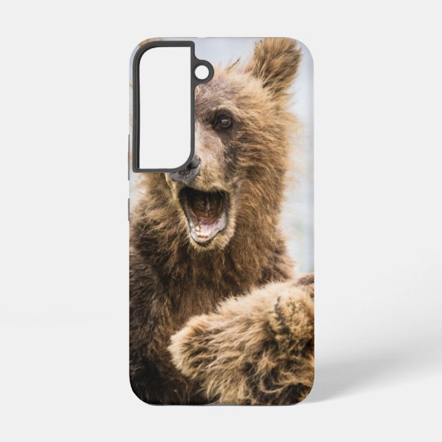 Funda Para Samsung Galaxy Cubos Grizzly Buscando Su Mamá (Reverso )