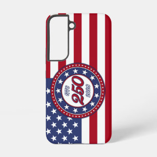 Funda Para Samsung Galaxy S22 Cumpleaños 250 de América con bandera de EE. UU.