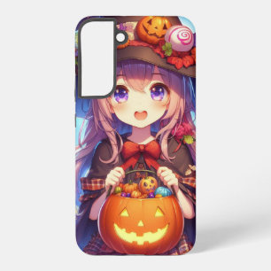 Funda Para Samsung Galaxy S22+ Cute Anime Halloween Witch