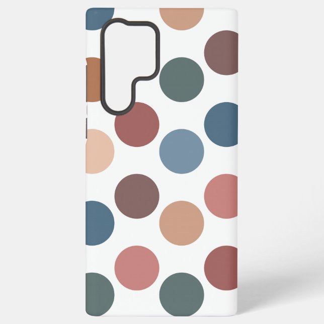 Funda Para Samsung Galaxy Cute Earth Tones Polka Dots (Reverso )