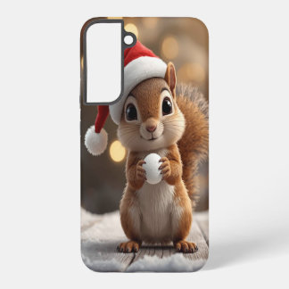 Funda Para Samsung Galaxy S22+ Cute Estuche Navidad Ardilla Galaxy S22 Plus