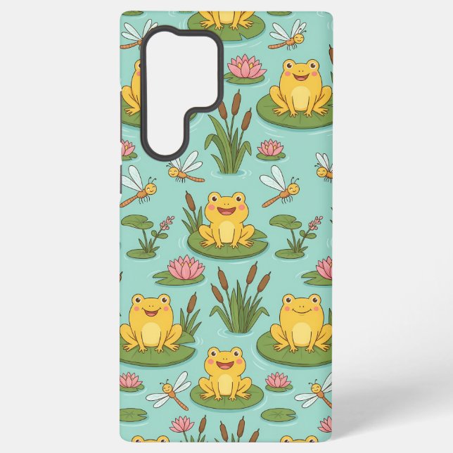 Funda Para Samsung Galaxy Cute Frog Pond Pattern (Reverso )