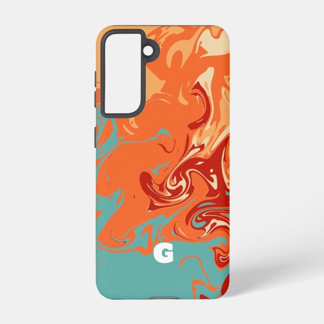 Funda Para Samsung Galaxy Cute Personalize Pastel Marbel (Reverso )